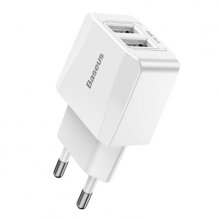 Сетевое зарядное устройство Baseus CCALL-MN02, 2 USB, 2.1А