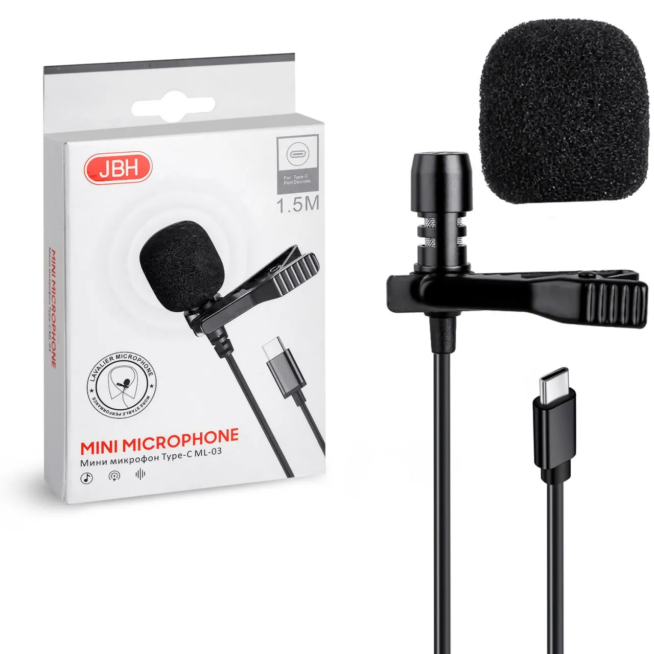 Петличный микрофон JBH ML-03  