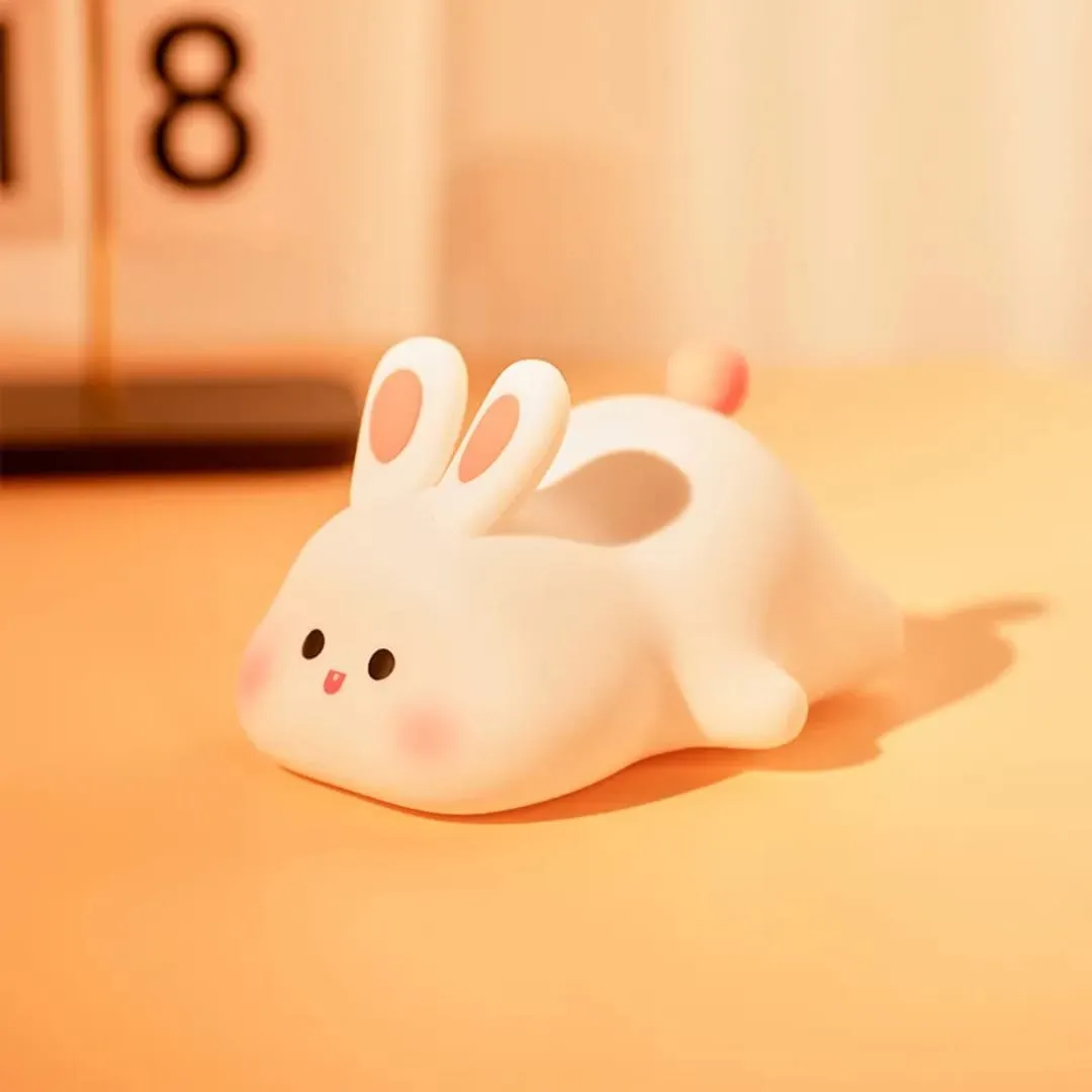 Светодиодный силиконовый ночник big face rabbit 